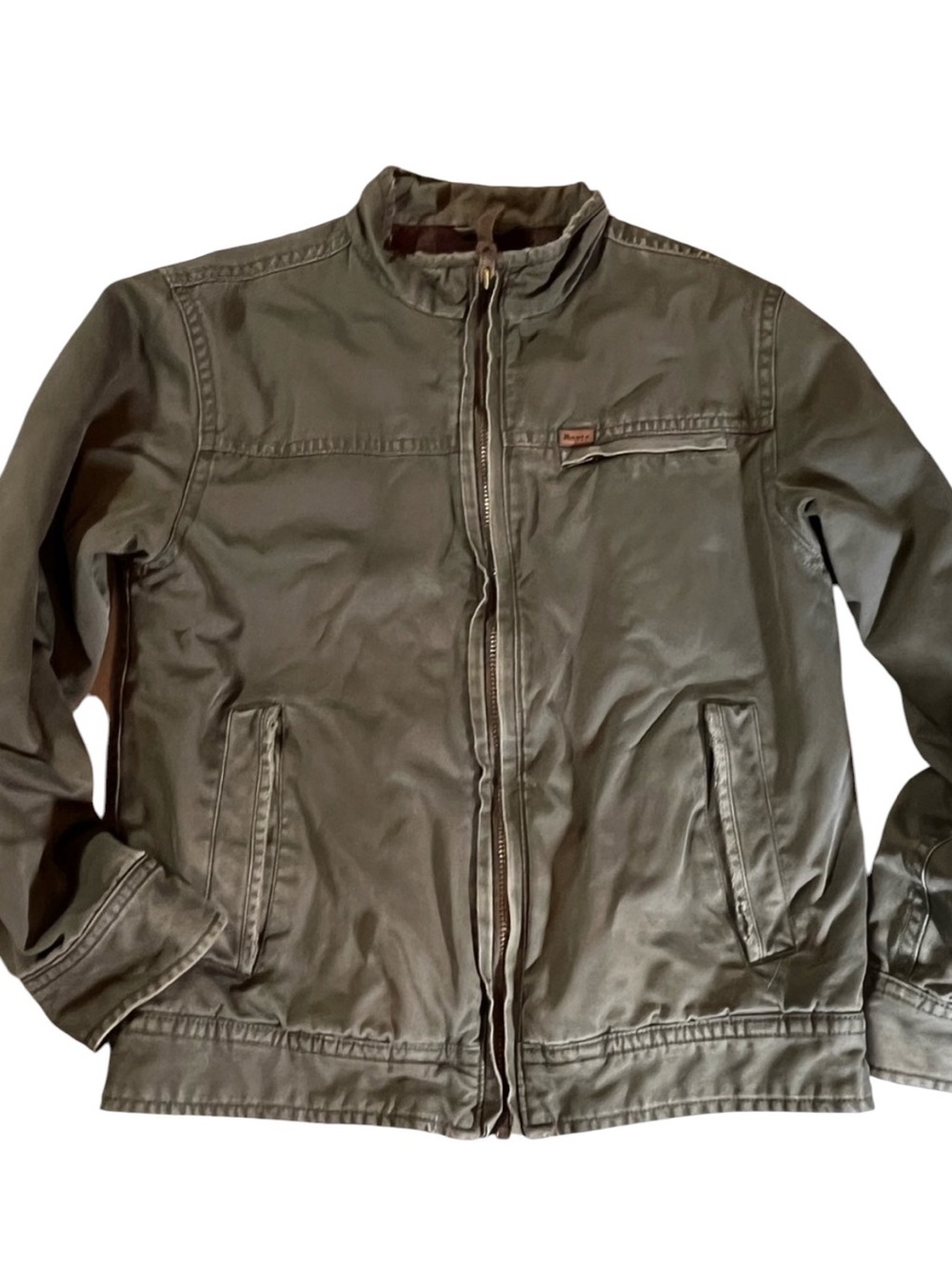 Roots Olive Green Military Zip-Up Casual Jacket
Large
Lined